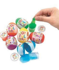 Brand new β€οΈ 2 1/2" He Lives Slime-Filled Plastic Easter Eggs - 48 Pc. π