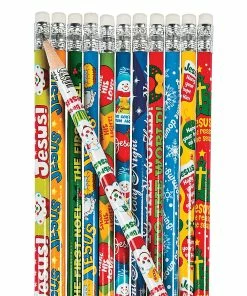 New 🧨 Bulk Religious 🎁 Christmas Pencil Assortment - 144 Pc. 💯