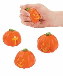 Budget ๐ Christian Pumpkin Stress Toys - 12 Pc. โ๏ธ