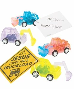 Outlet π Construction VBS Pull-Back Vehicles with Card - 12 Pc. π