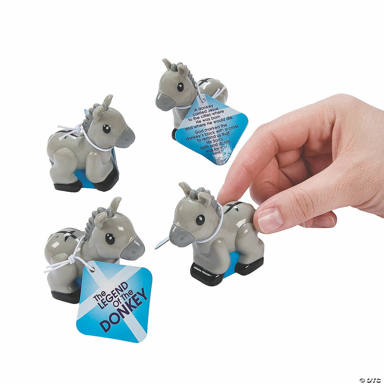 Cheap β€οΈ Donkey Pull-Back Toys with Card - 12 Pc. βοΈ