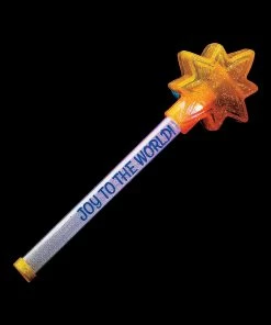 Promo π Flashing Religious Star Light Sticks - 12 Pc. π