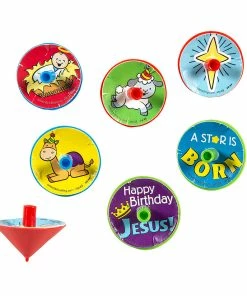 New π― Happy π₯³ Birthday Jesus Spin Tops - 144 Pc. π§¨