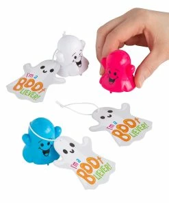Wholesale π― Iβm a Boo-Liever Ghost Pull-Back Toys with Card - 24 Pc. π