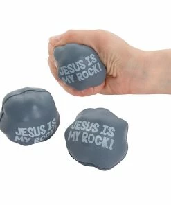 Outlet ๐ โJesus Is My Rockโ Stress Toys - 12 Pc. โค๏ธ