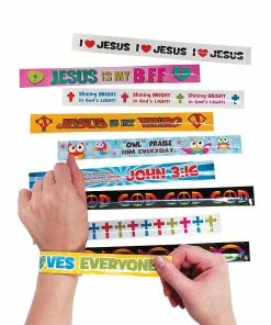 Deals π Religious Slap Bracelet Assortment - 50 Pc. π§¨