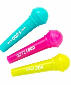 Cheap π₯° Studio VBS Microphones with Faith Messaging - 12 Pc. π